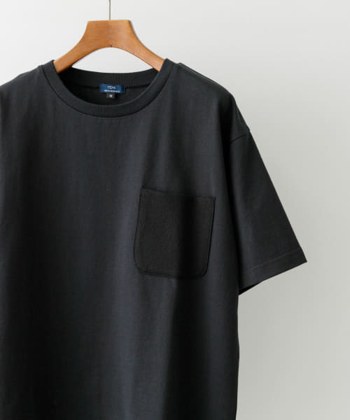 ポケット切替クルーネックTシャツ