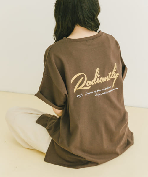 バックプリントロゴTシャツ