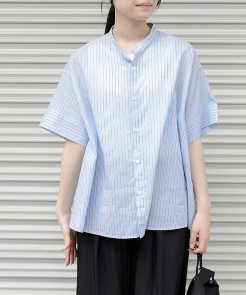 FORK&SPOON　ワイド5分袖シャツ