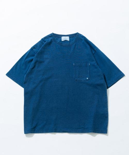 インディゴショートスリーブTシャツ