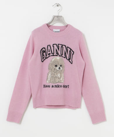 GANNI　Graphic Wool Mix Poodle