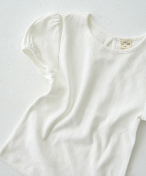 Pippi+Lotta　Eyelet puff  T-shirts(KIDS)