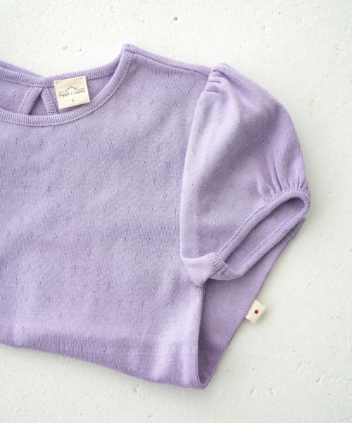 Pippi+Lotta　Eyelet puff  T-shirts(KIDS)