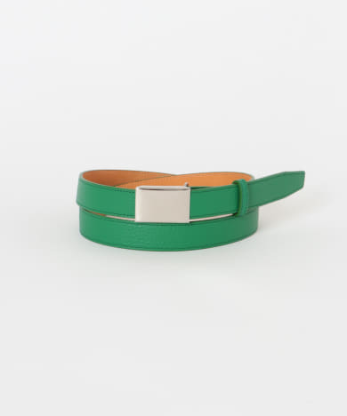Scye　Leather Box Buckle Belt