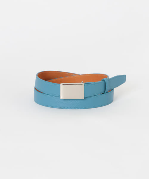 Scye　Leather Box Buckle Belt
