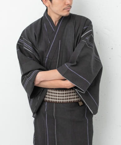 紳士ゆかた 綿麻