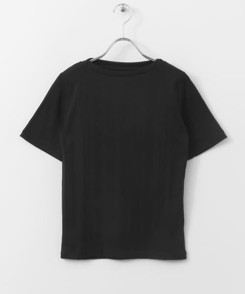 ランダムテレコボートネックTシャツ(半袖)∴
