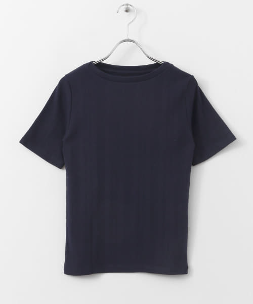 ランダムテレコボートネックTシャツ(半袖)∴
