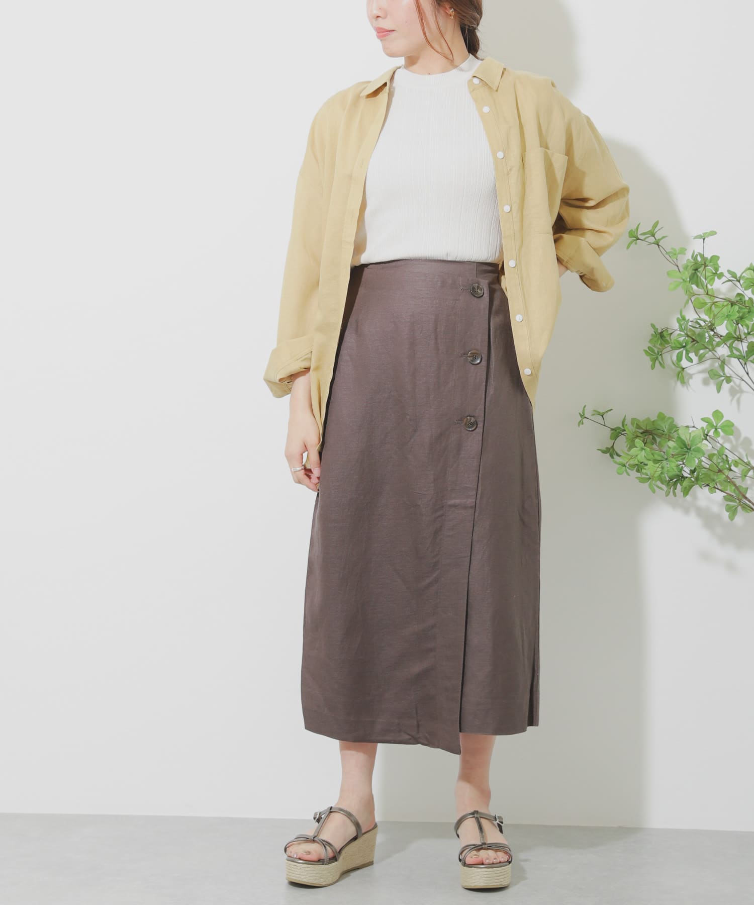 リネンレーヨン ラップスカート[AA05-25B106]｜URBAN RESEARCH公式 