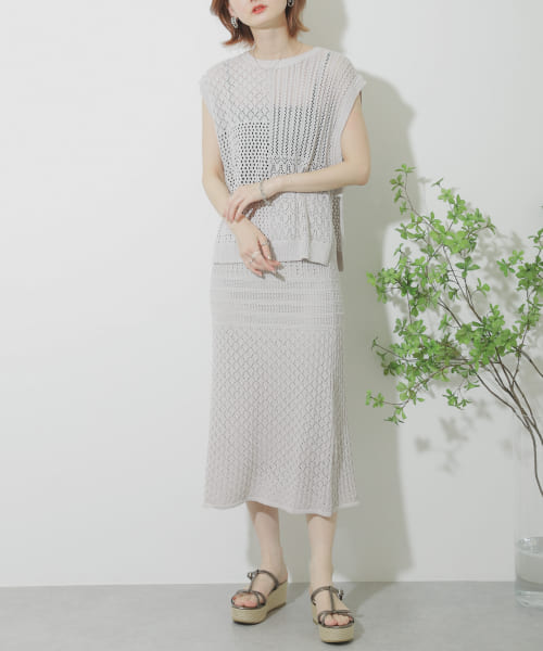 クロシェニットスカート
