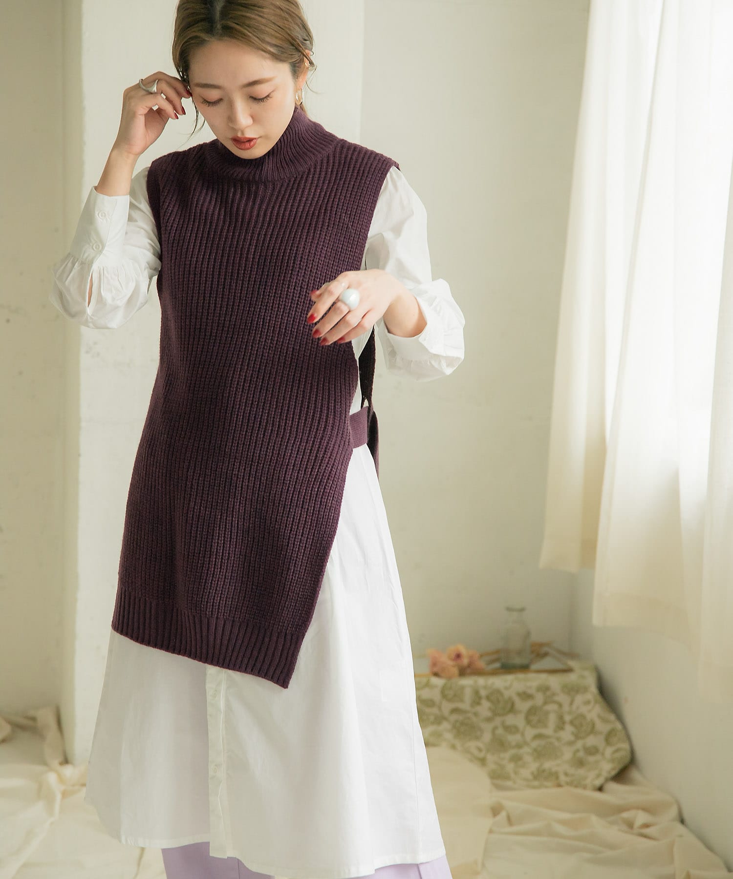 ニットベストレイヤードワンピース it07 26r006 urban research公式ファッション通販