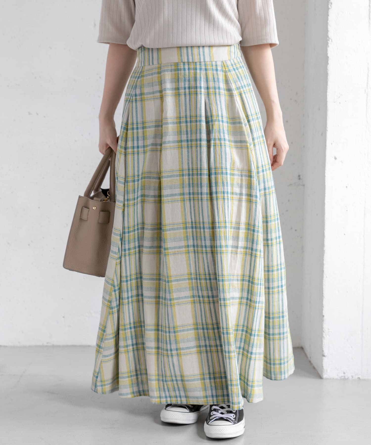 リネンチェックフレアスカート La15 25r008 Urban Research公式ファッション通販