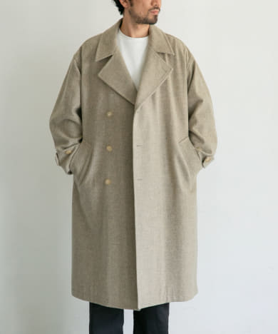 AURALEE　WOOL DOUBLE-BREASTED COAT