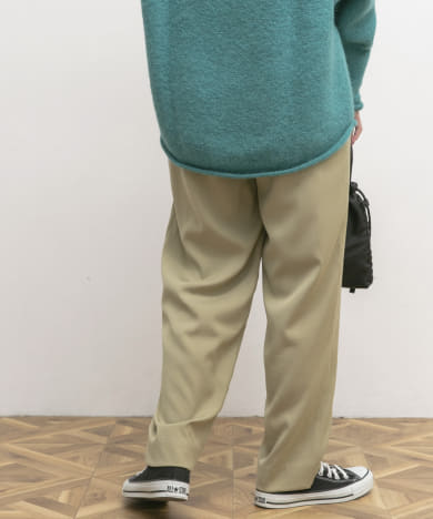 『34サイズ/低身長向けも展開』デザインタックコクーンパンツ