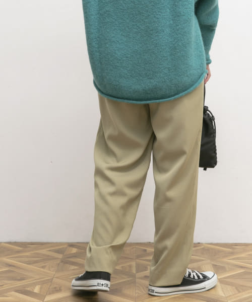 『34サイズ/低身長向けも展開』デザインタックコクーンパンツ