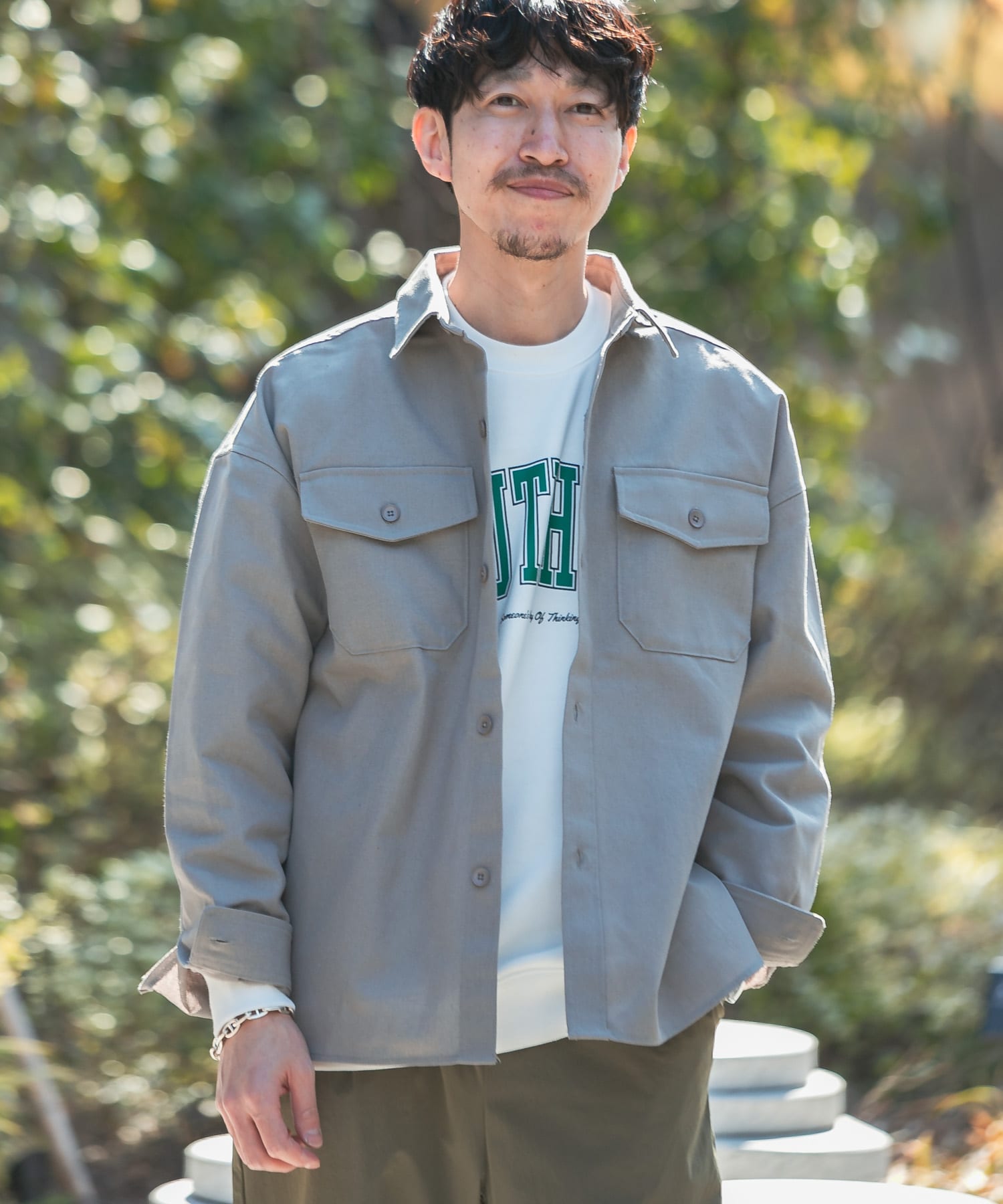 冬ギフト  ホップサック CPOシャツジャケット[IT24-13A001]｜URBAN ジャケット・アウター