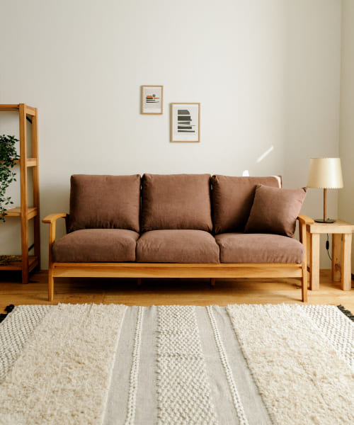 BOTHY Chiffon Sofa 3P オーク無垢材