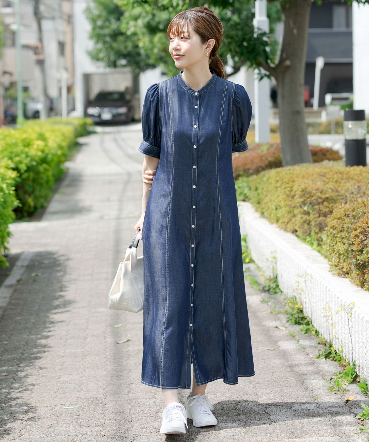Sサイズ 低身長向けも展開 フィットデニムドレスワンピース2 La25 26r025 Urban Research公式ファッション通販