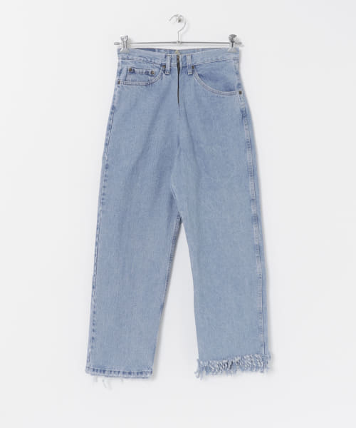 77circa　fringe denim pants 28