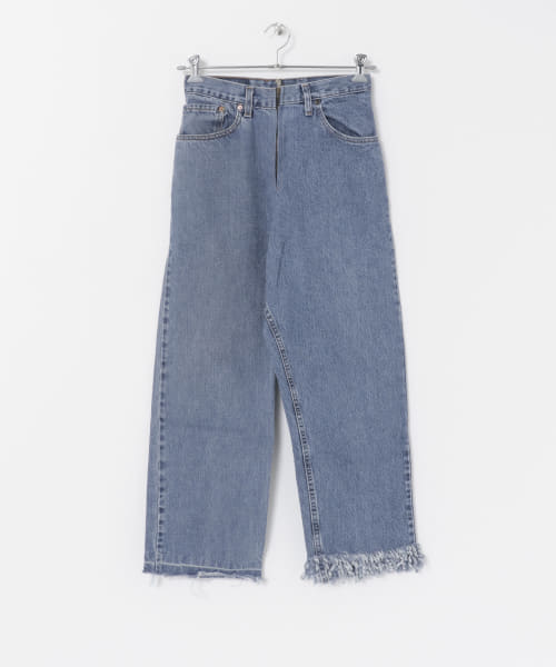 77circa　fringe denim pants 28