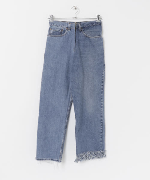 77circa　fringe denim pants 28