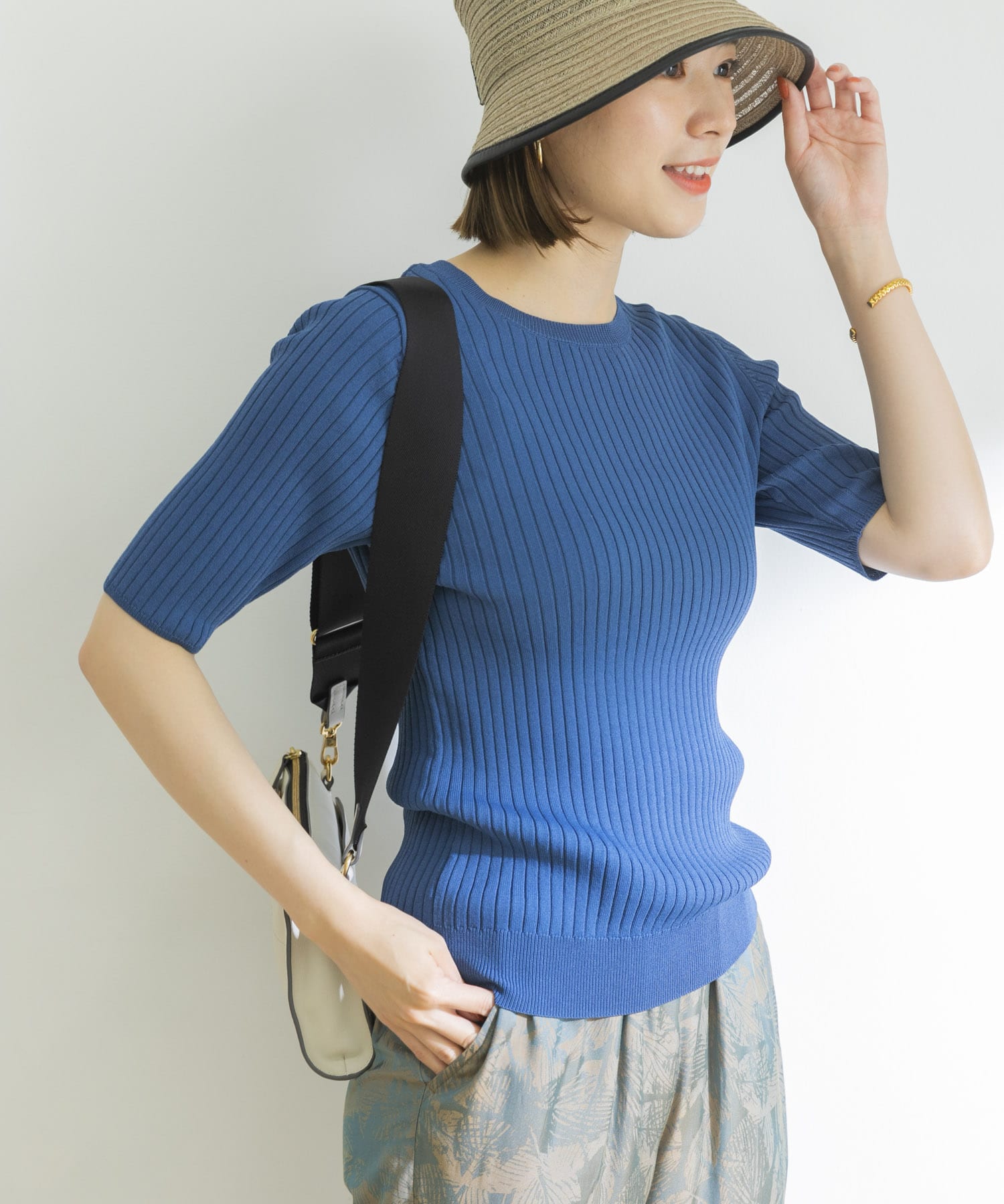 人気スポー新作 ニット ありそうでなかった1着 袖口シアー強撚リブニット sumukoto.com