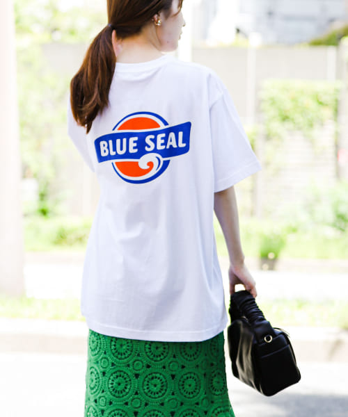 『別注』『一部店舗限定』BLUE SEAL×SENSE OF PLACE　グラフィックTシャツ