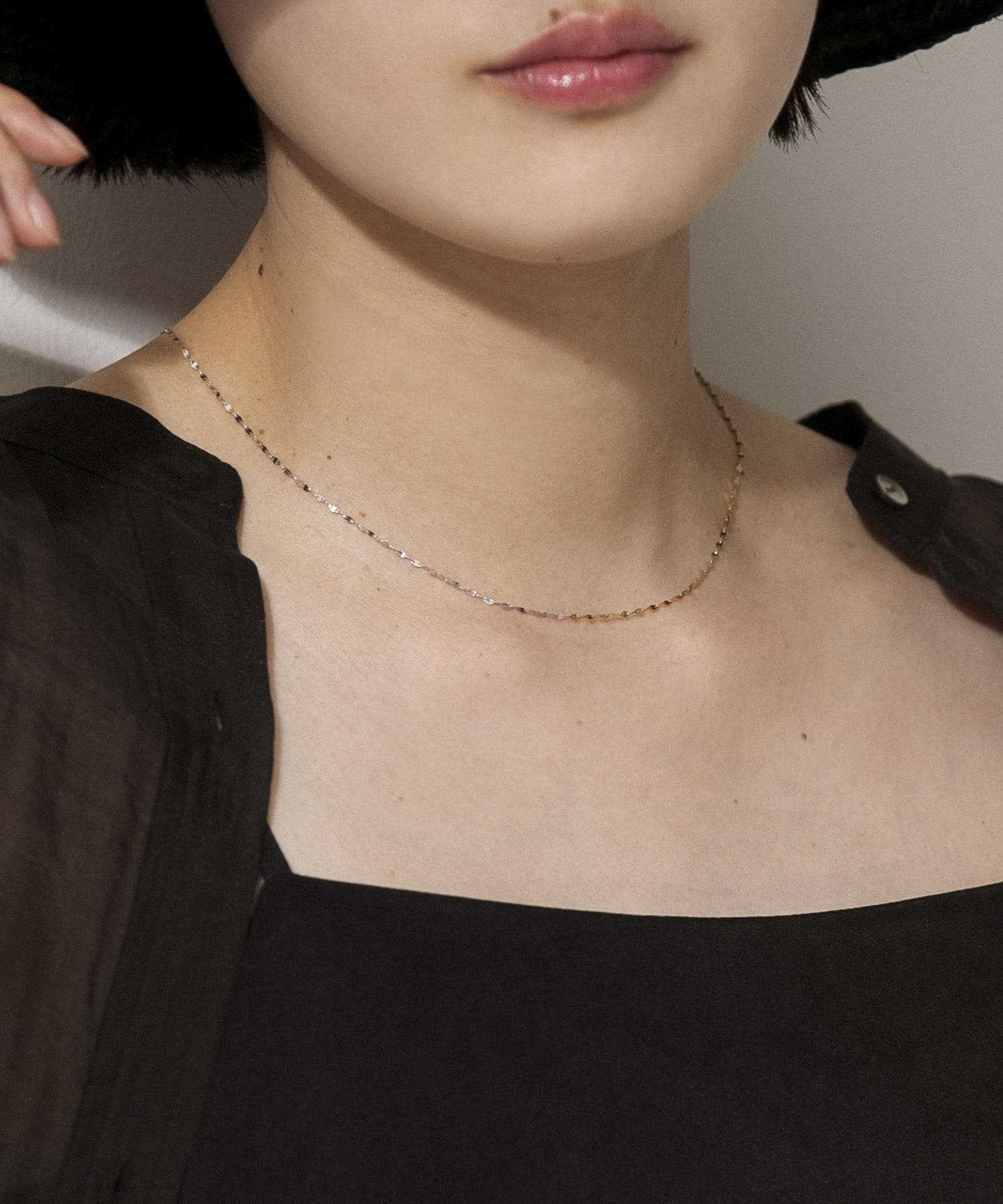 SETUP7｜les bon bon/victoria choker yellow gold ヴィクトリア