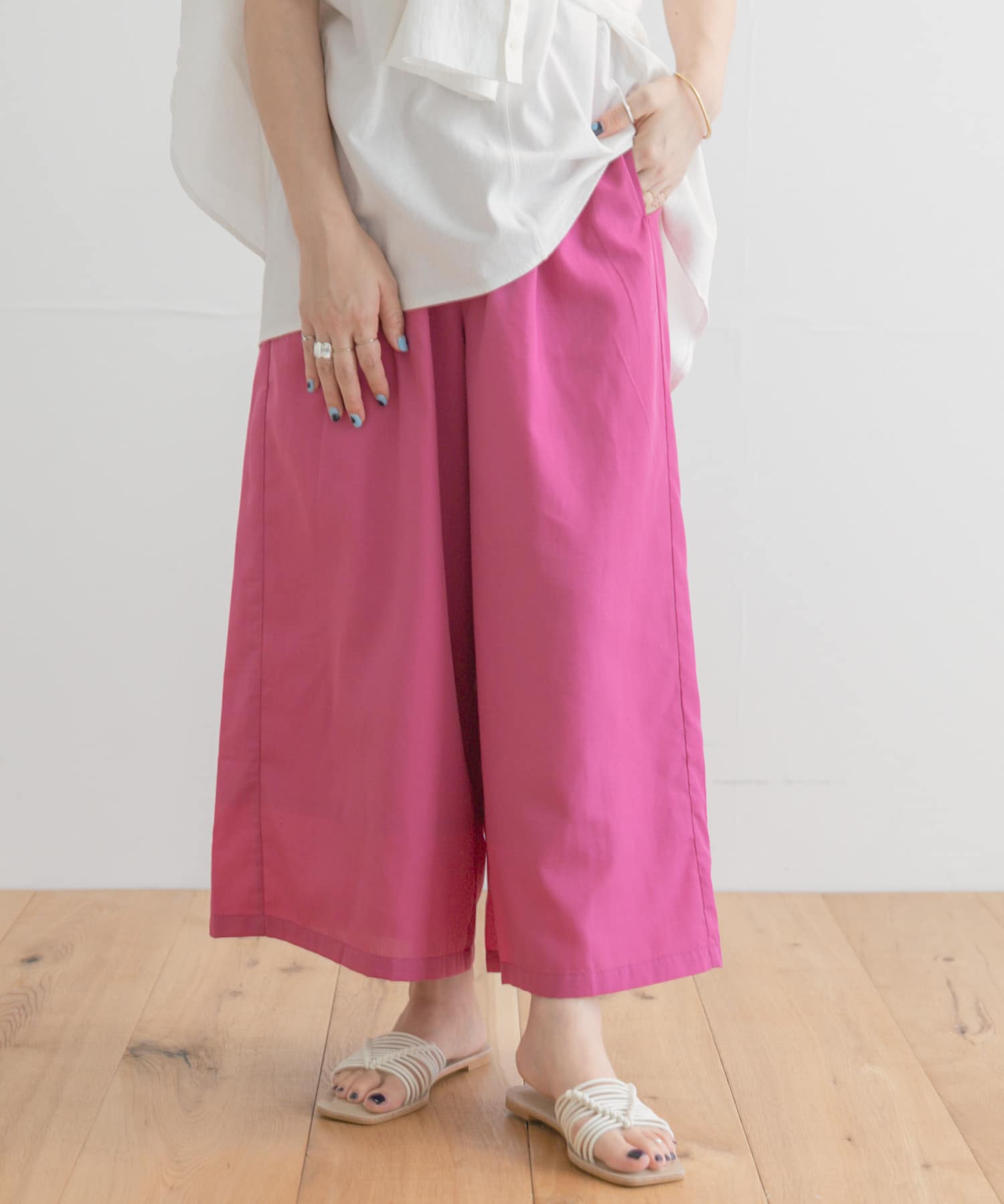 UR TECH Smart Linen Touch』リネンガウチョパンツ[IT25-24A021 