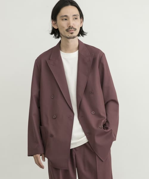 WASHABLEウールダブルジャケット