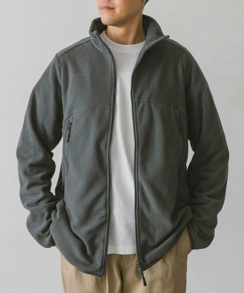 snow peak apparel　Grid Fleece Jacket