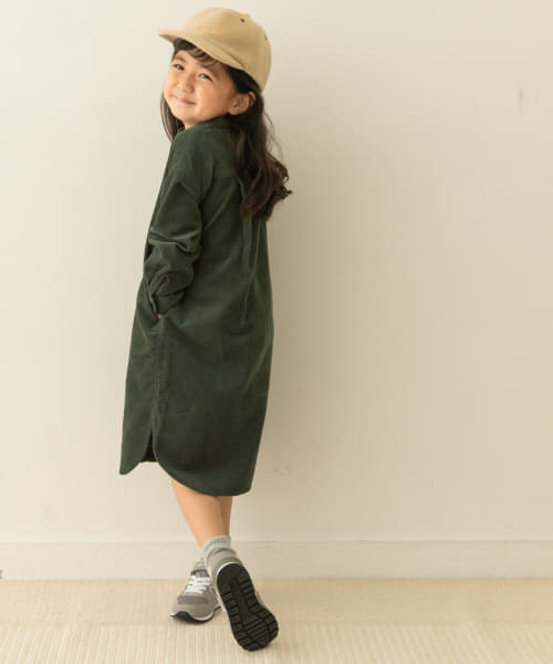 『親子リンク』コーデュロイシャツワンピース(KIDS)