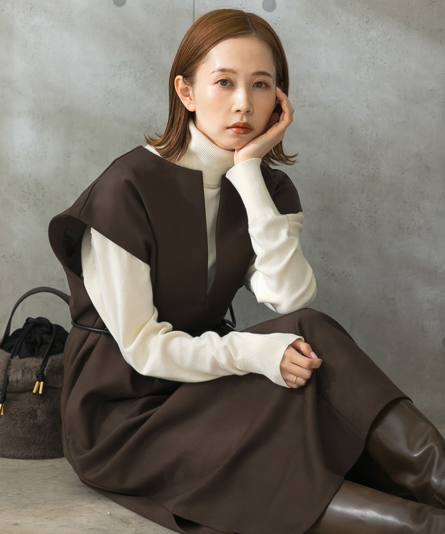 ベルト付きキーネックベストワンピース[RA27-26C702]｜URBAN RESEARCH公式ファッション通販