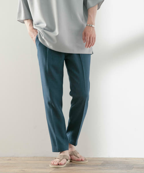 ポリツイル テーパードパンツ