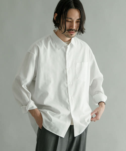 Albiniリネンオーバーシャツ