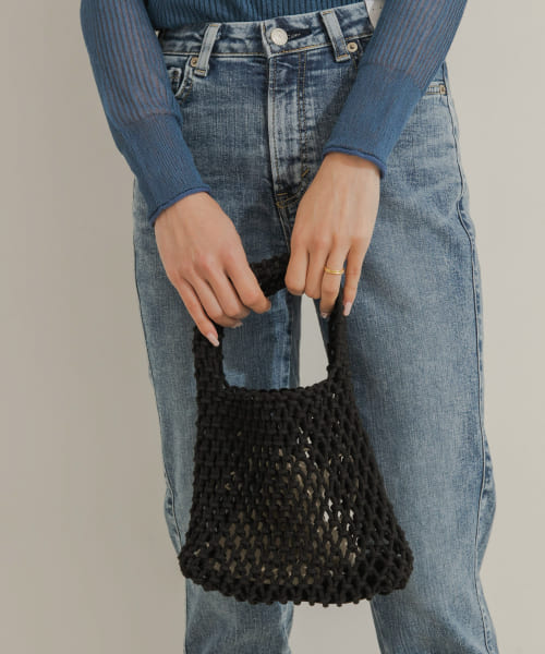 EARTH MADE　COTTON MACRAME MINI TOTE