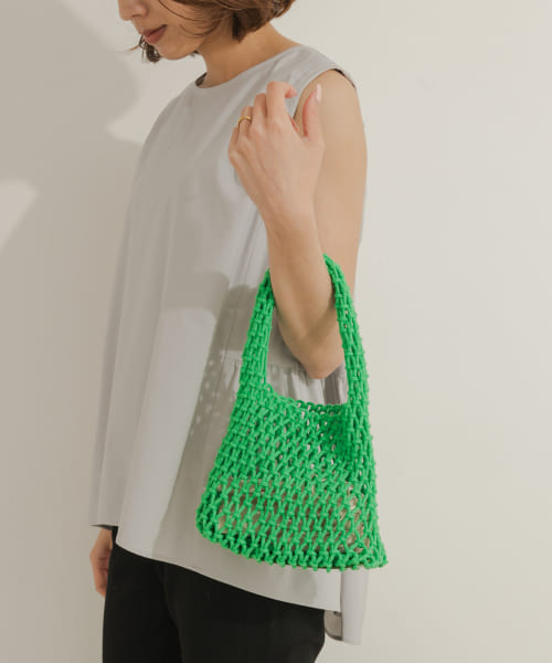EARTH MADE　COTTON MACRAME MINI TOTE