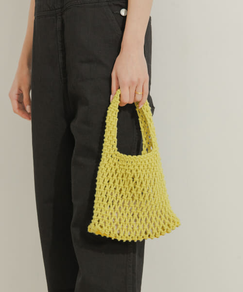 EARTH MADE　COTTON MACRAME MINI TOTE