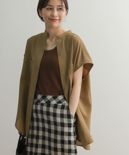 『セットアップ対応』『UR TECH DRYLUXE』フレンチスリーブシャツ