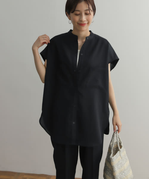 『セットアップ対応』『UR TECH DRYLUXE』フレンチスリーブシャツ