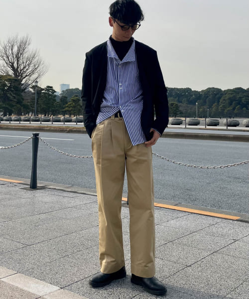 Couleur Meler sakasa　triple tuck chino pants