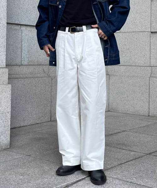 Couleur Meler sakasa　triple tuck chino pants