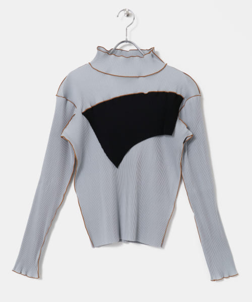 kotohayokozawa　long-sleeve top High neck