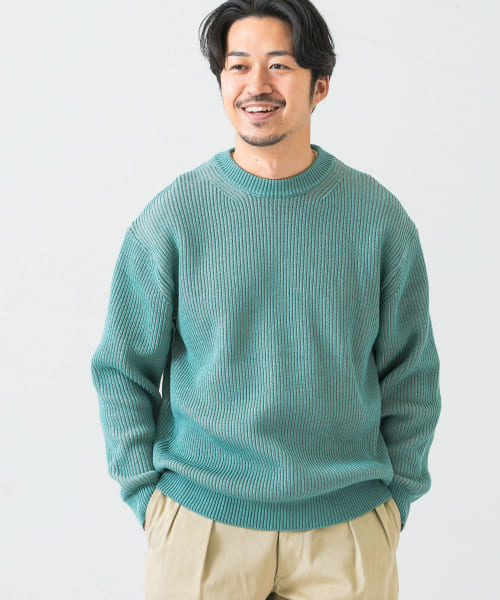 プレーティングニットリブプルオーバー
