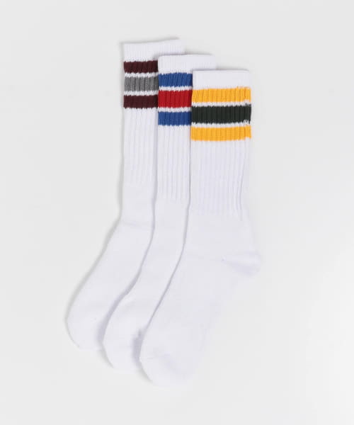 Healthknit　配色3本ラインソックス