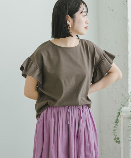 『UR TECH』ソデフリルT-SHIRTS