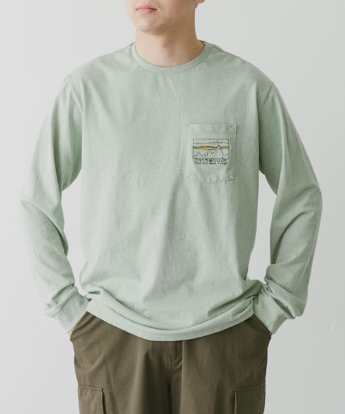 patagonia　Long-Sleeve Skyline Pocket Re-Tshirts