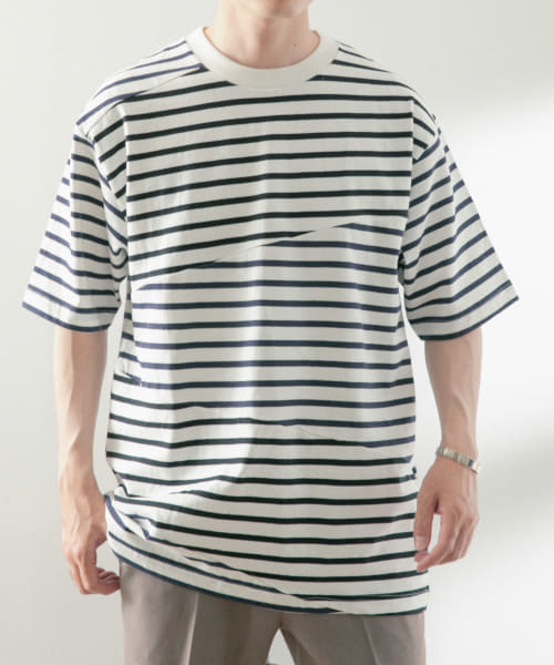 クレイジーボーダーショートスリーブTシャツ