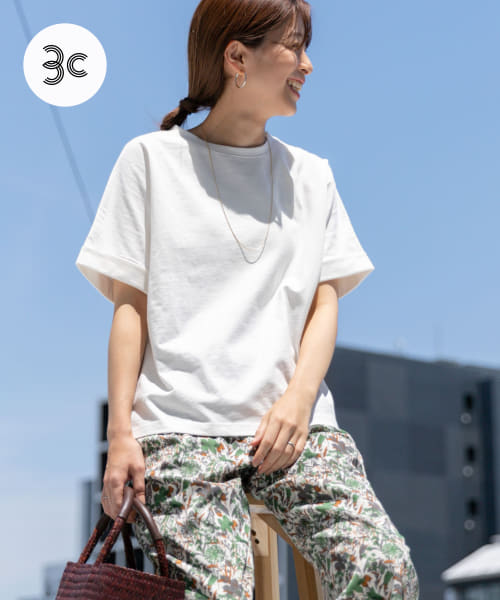 USAコットンロールスリーブTシャツ