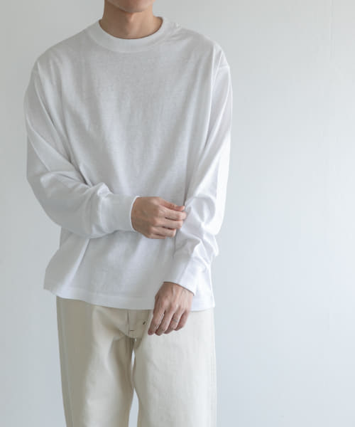 FORK&SPOON　ラフィー天竺クルーネックTシャツ
